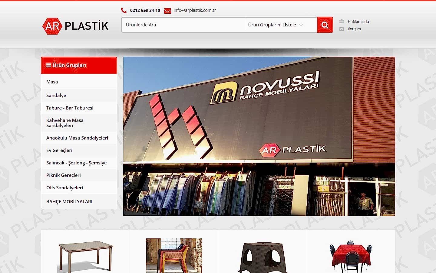 AR Plastik web sitesi ekran görüntüsü