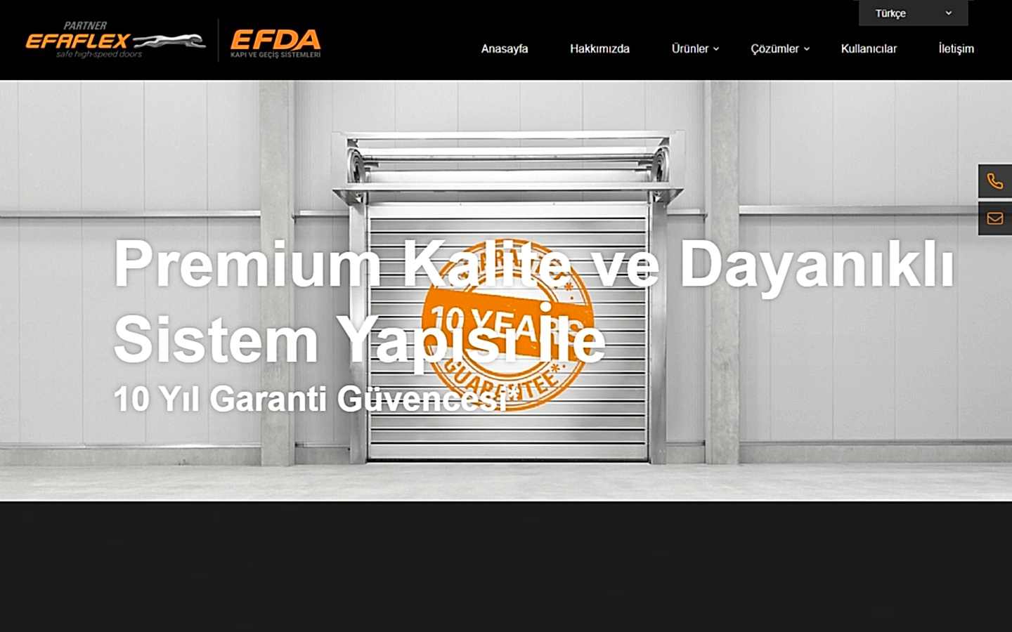 EFDA web sitesi ekran görüntüsü