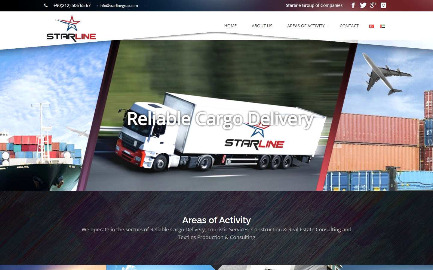 Starline Group web sitesi ekran görüntüsü