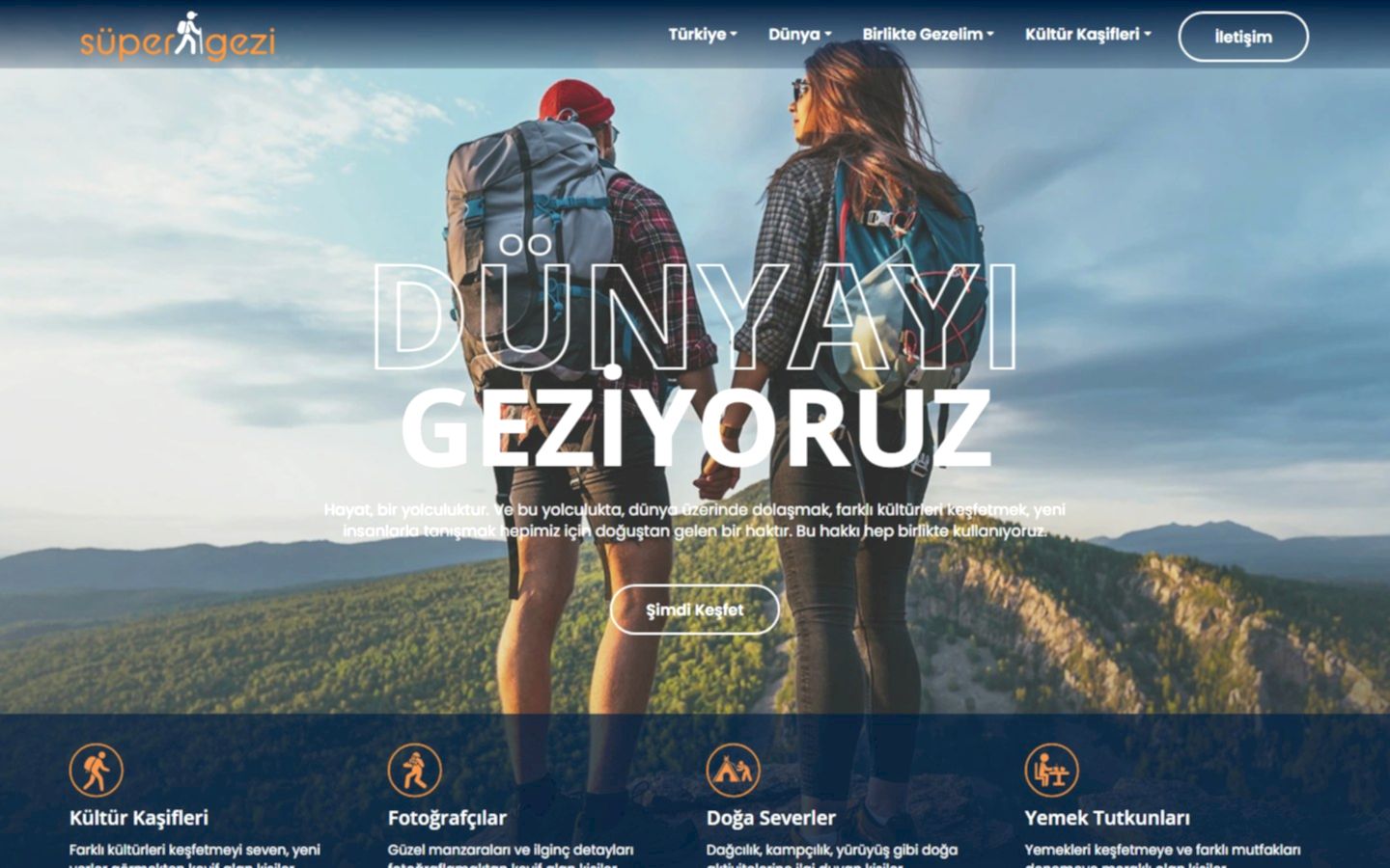 Supergezi web sitesi ekran görüntüsü